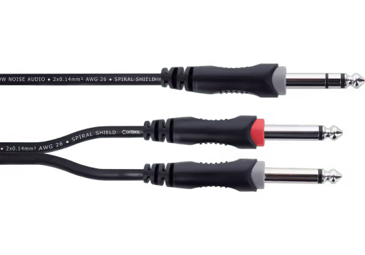Cordial Cable Y jack estéreo macho / 2 jacks mono macho 3 m ECLEY3VPP