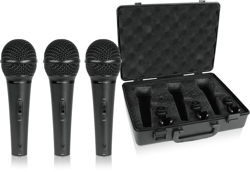 BEHRINGER XM1800S Micrófono Dinámico mano. SET 3 UNIDADES xm1800 Micrófono Dinámico