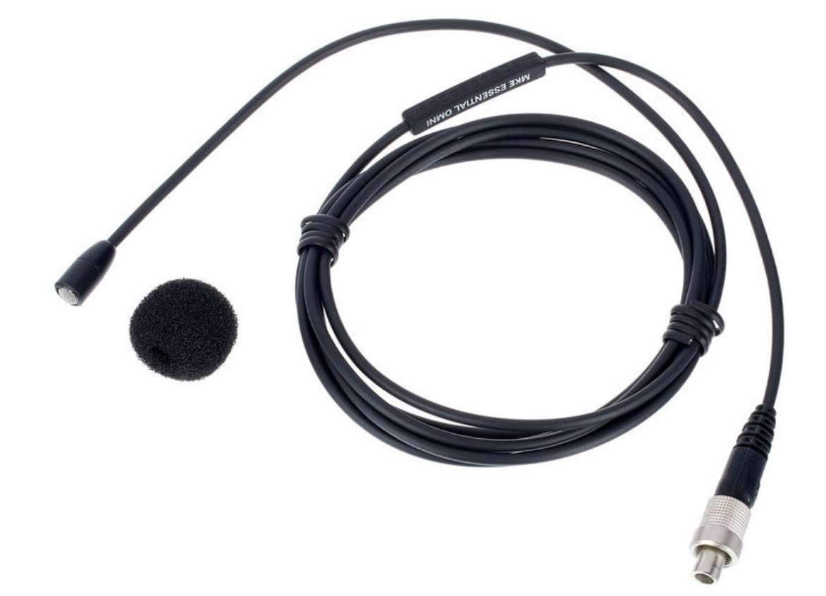 Sennheiser MKE Essential Omni-Black 3-Pin Micrófono de Condensador de Solapa MKE Essential