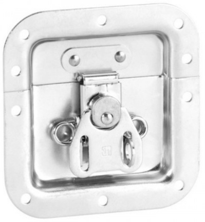Adam Hall Hardware 17233 - Cierre de Mariposa pequeño Base mediana Profundidad 9 mm con Paso Candado 17233