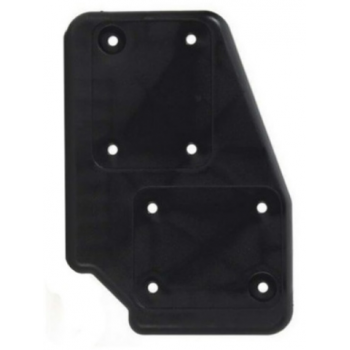 Adam hall hardware 38085 r - base de plástico para ruedas negro, derecha