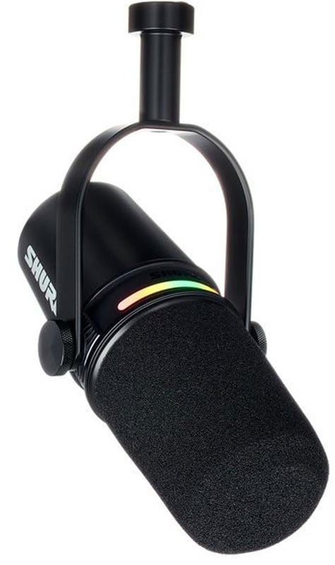 SHURE MV7 PLUS-K Micrófono Vocal Dinámico. Hibrido XLR/USB Negro MV7PLUS-K