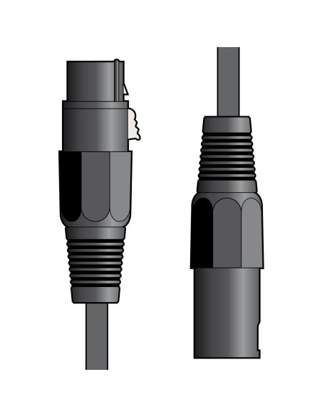 Citronic 190.101UK Cable de micrófono XLR Hembra - XLR Macho 6,0 m Color Negro Cable de micrófono XLR Hembra - XLR Macho 6,0 m Co