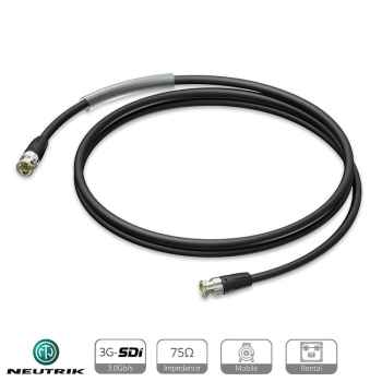 Procab cable 3g-sdi highflex bnc macho - bnc macho de 5 metros