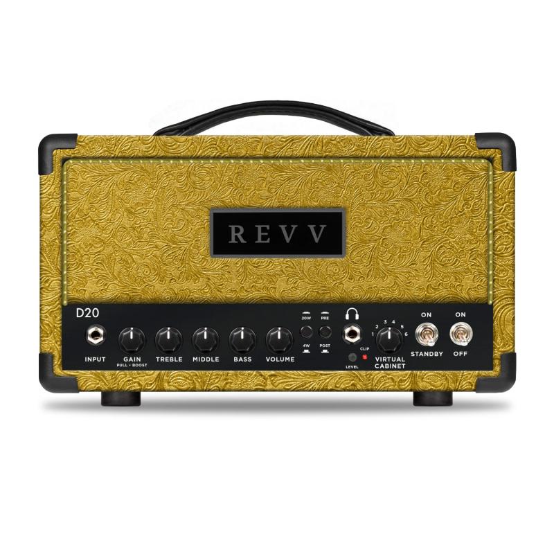 Revv D20 20/4-Watt Tube Headshell - Gold Western RV-D20TS-GW