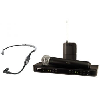 Shure blx1288 sm35 microfono inalambrico dual de mano y diadema