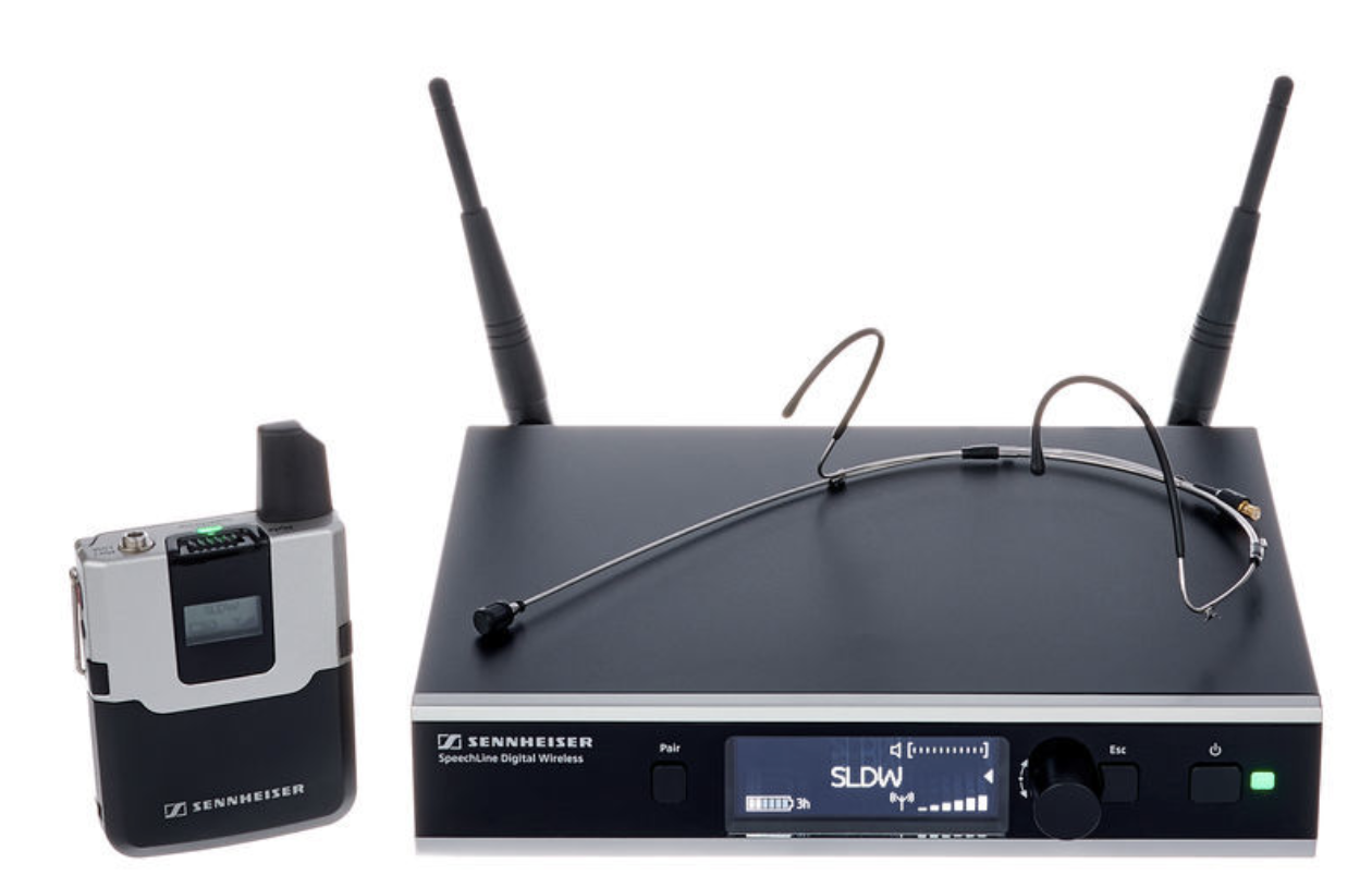 Sennheiser SL Headmic Set DW-3 EU R Set de Micrófono Diadema Digital 1.9GHz SL HEADMIC SET DW-3 EU R Diad
