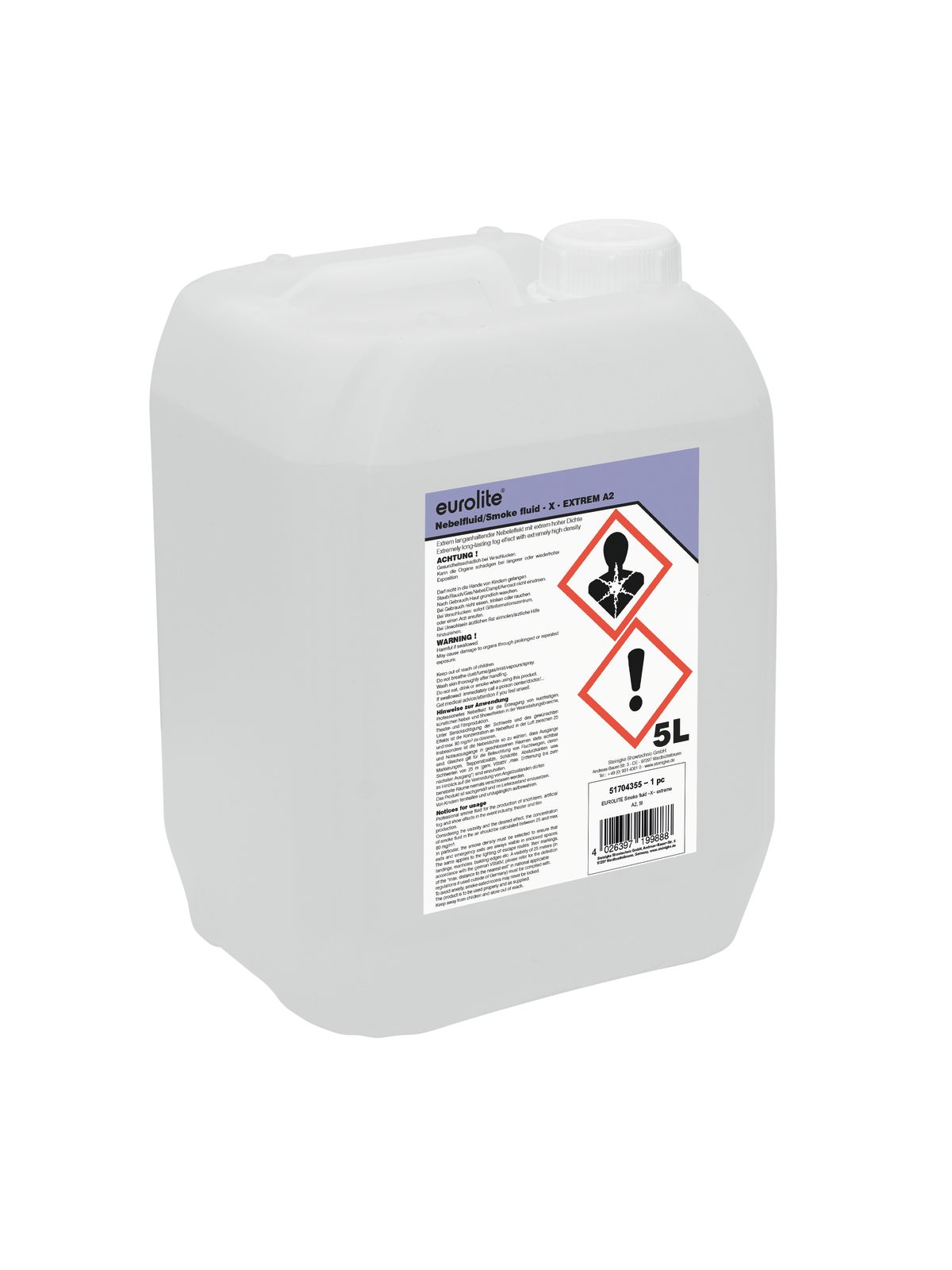 Eurolite Smoke Fluid X Extreme A2 5l Líquido de Humo Smoke Fluid X Extreme A2 5l