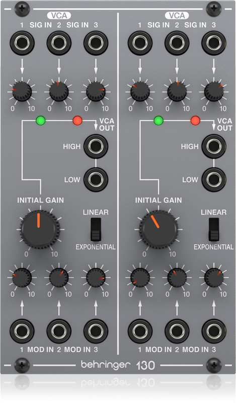 BEHRINGER 130 VCA Doble Modulo Sintetizador System 100 130