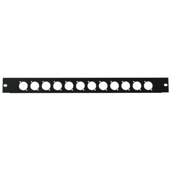 Omnitronic front panel z-19 12 x xlr 1u panel de rack