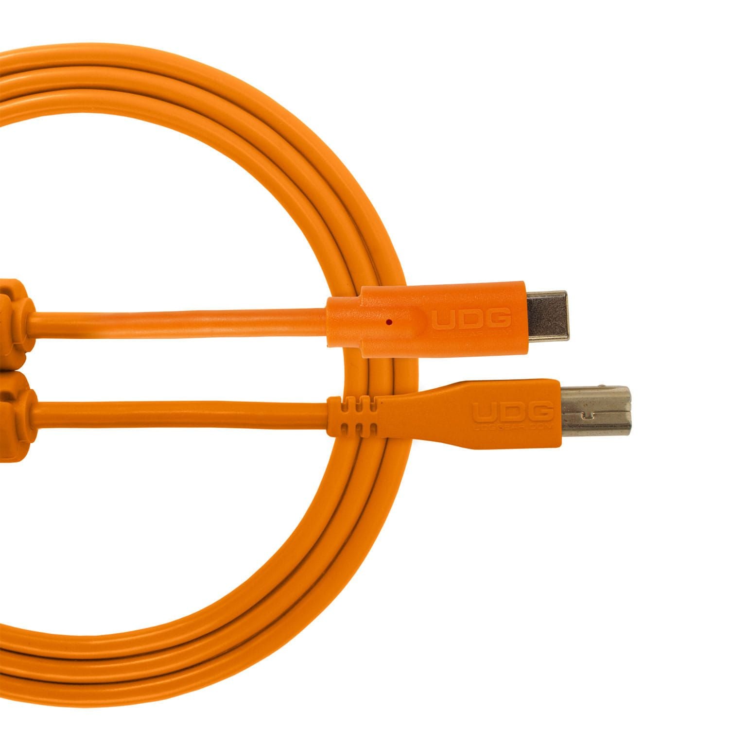 Udg U96001OR Cable USB 2.0 C-B color Naranja U96001OR