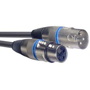 Stagg smc10 bl cable de micrófono xlrm/xlrf 10m anillo azul