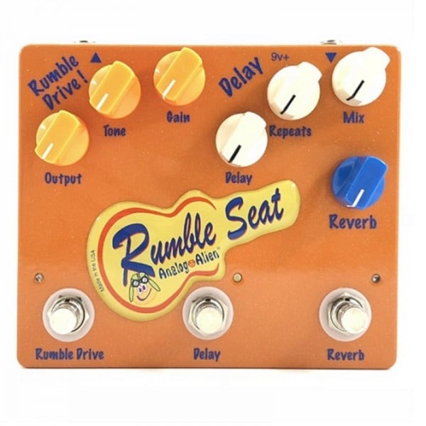 Analog Alien RUMBLE SEAT Pedal Guitarra Delay Reverb RUMBLE SEAT