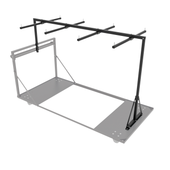Showgear guard rail holder for mammoth transport trolley for up to 24x mammoth