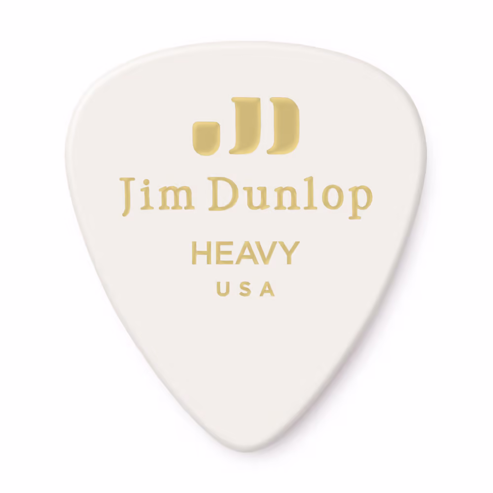 Dunlop Pack 72 Púas Genuine Celluloid Classic Blanca - Heavy ADU483R01H