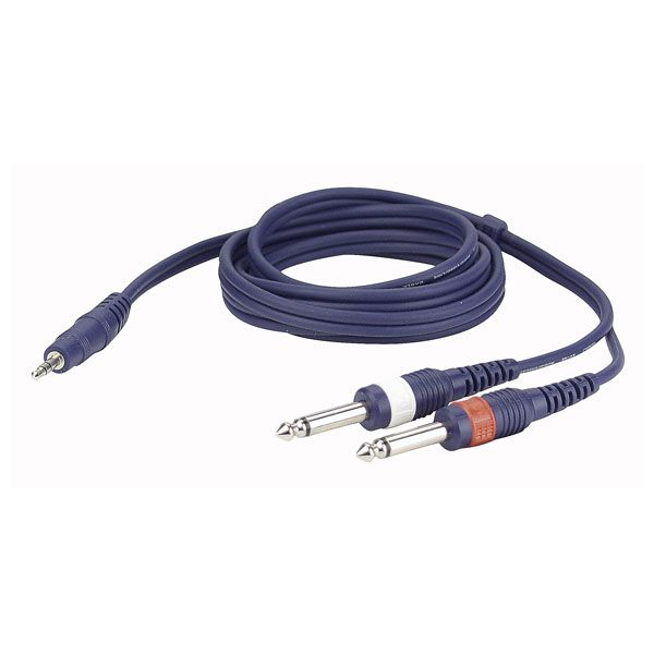 DAP Audio FL31 Cable Mini Jack / 2 Jack Mono de 1,5 metros FL31 Mini Jack / 2 Jack Mono 1,5 metros