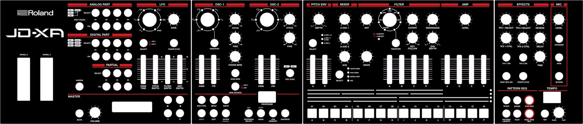 Roland Overlay JD-XA Overlay jd-xa