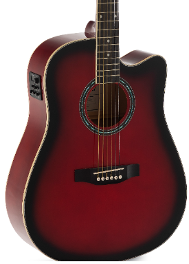 Admira ADMATNSCERDS Guitarra Acústica Tennessee, Roja Satinada ADMATNSCERDS