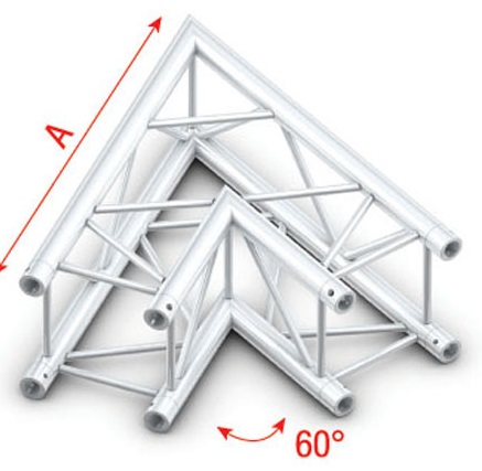 Showtec GQ30002HD Corner 60 Heavy Duty Pro-30 Square G Truss GQ30002HD
