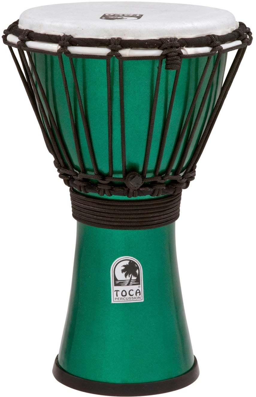 Toca Percussion TFCDJ-7MG Verde metalizado Djembe Freestyle Colorsound TFCDJ-7MG