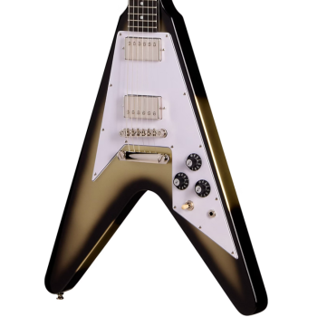 Epiphone flying v 70s silver burst guitarra eléctrica funda incluída