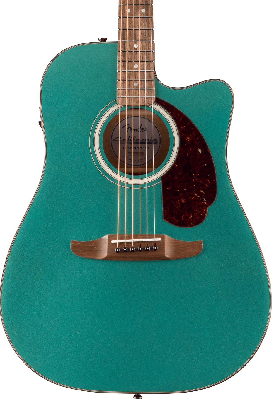 Fender California Deluxe Redondo CE Sherwood Green Guitarra Acústica California Deluxe Redondo CE Sherwood Green