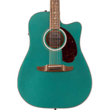 Fender california deluxe redondo ce sherwood green guitarra acústica