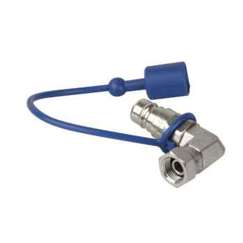 Showtec co2 90grados 3/8 q-lock adaptador macho