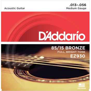 D´addario ez930 - 85*15 great american medium cuerdas para guitarra acústica