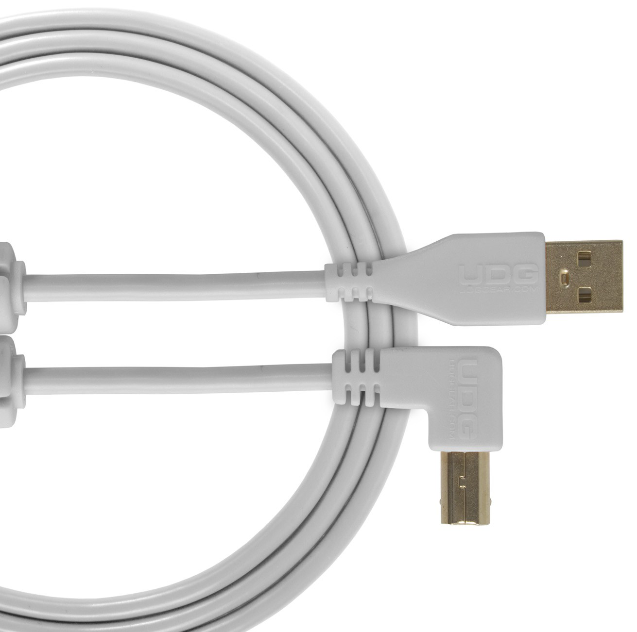 Udg U95005WH Ultimate Cable USB 2.0 A-B Blanco en Angulo 2M U95005WH