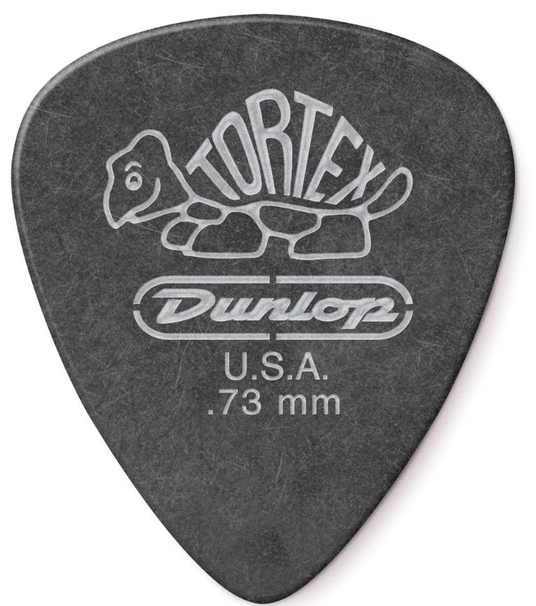 Dunlop Tortex Pitck Black Standard de 0,73 mm Pack 12 Un. 488P73