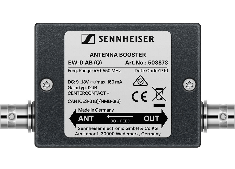 Sennheiser EW-D AB Q Amplificador de Antena Frecuencia Q EW-D AB Q