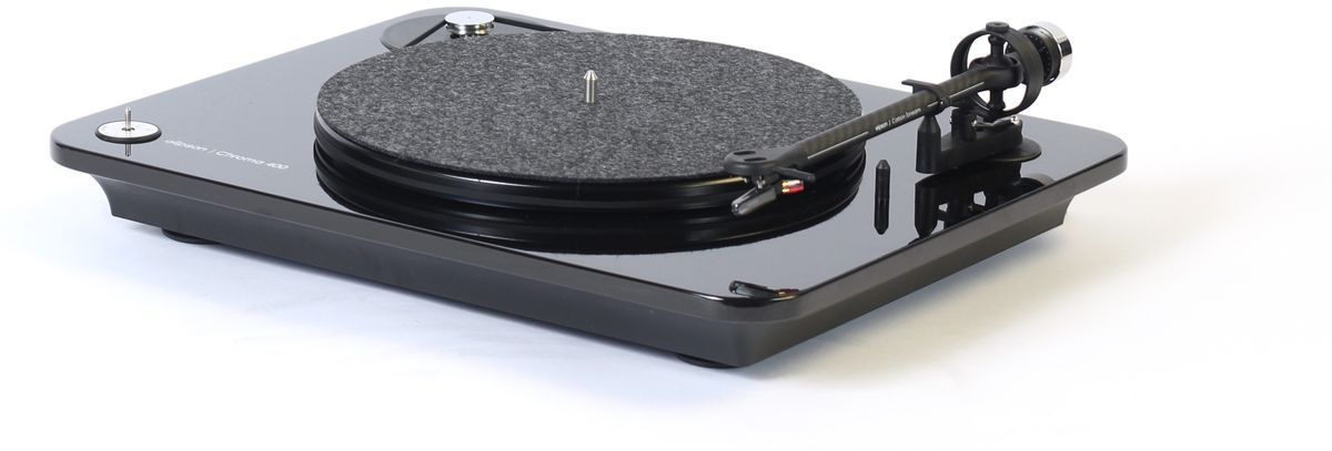 elipson Chroma 400 Black Giradiscos con Capsula MM Ortofon OM10 Chroma 400 Black