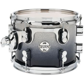 Drum workshop pdp tom concept maple silver to black sparkle fade pd806228