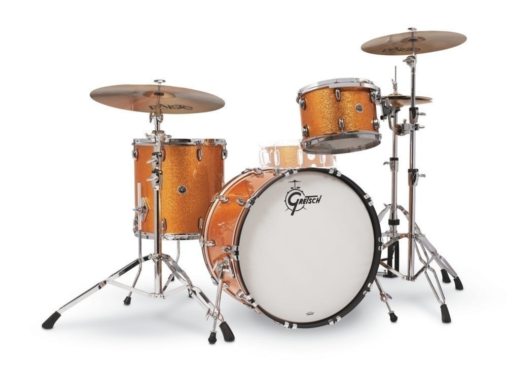 Gretsch Drums GB-RC423-022 Set USA Brooklyn Bombo 22 Pulgadas Dorado Brillante Set USA Brooklyn Bombo 22 Pulgadas Dorado Brillant