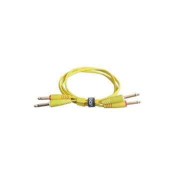 Udg ul audio cable jack mono a jack mono yellow 3 metros
