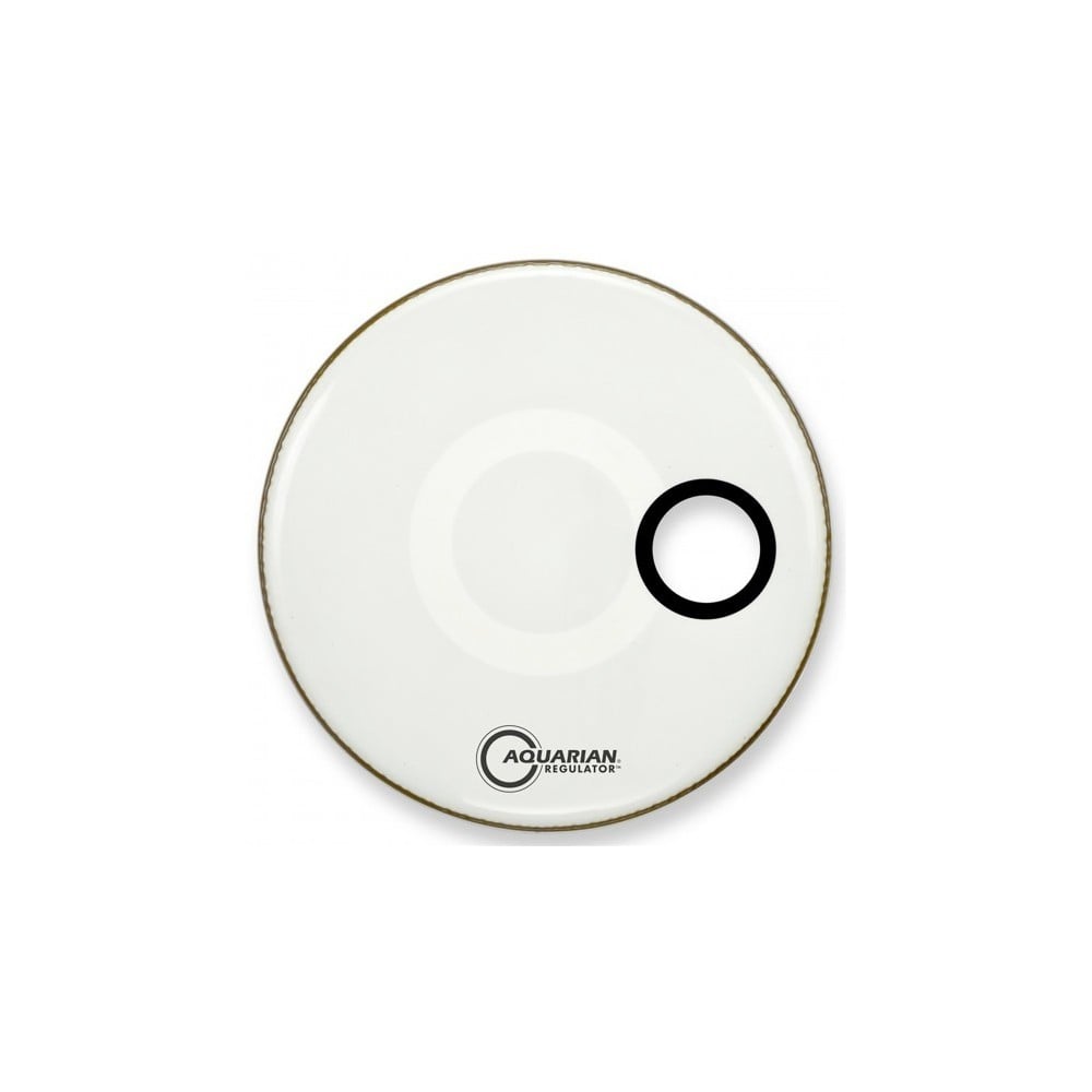 Aquarian Drumheads REGULATOR OH GLOSS WHITE BD 24 RSM24W Parche Para Bombo REGULATOR OH GLOSS WHITE BD 24 RSM24W