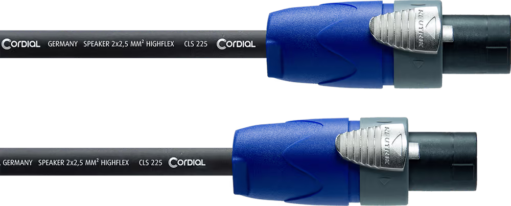 Cordial cable altavoz speakon 2 polos 3m