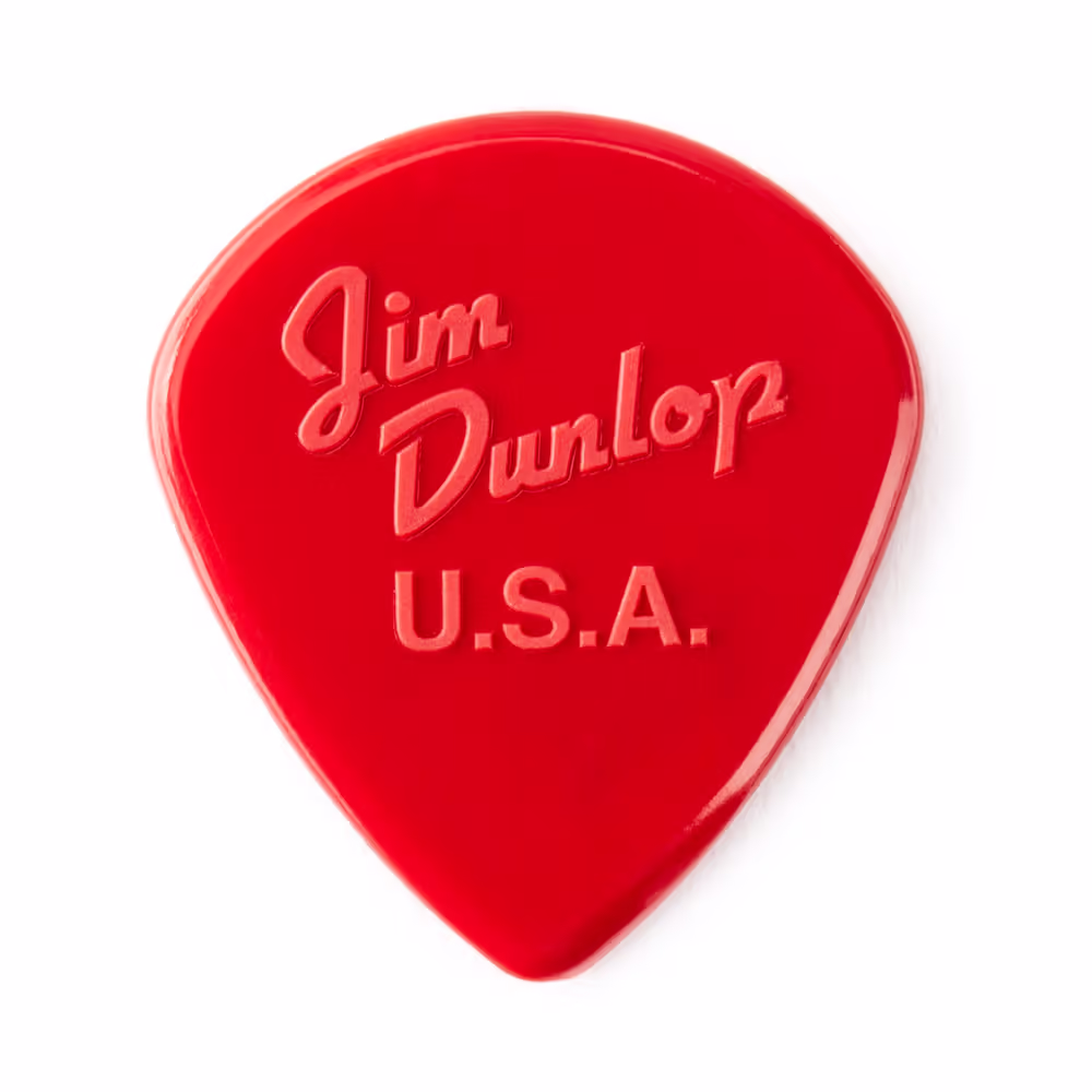 Dunlop pack 6 púas rock iii nylon custom jazz iii gold