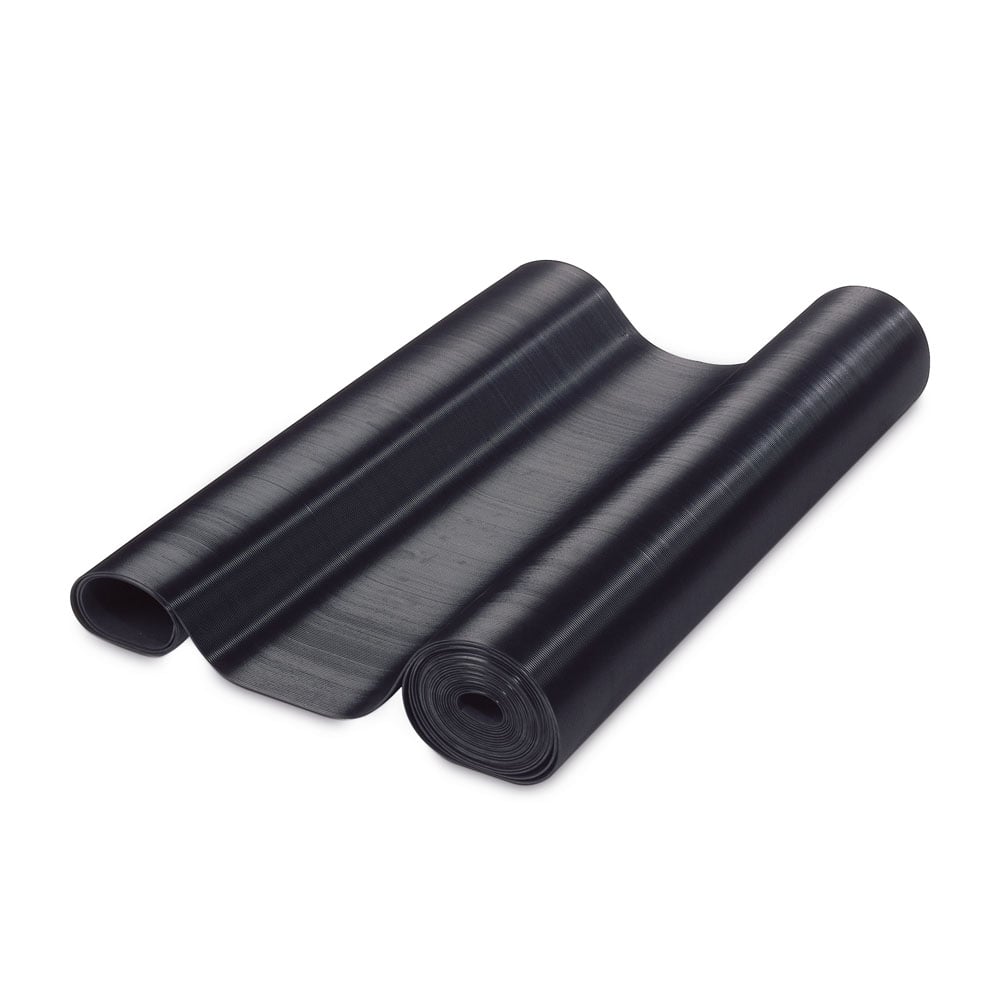 Defender Fine-Ribbed Mat 1m x 8m - Alfombrilla de goma acanalada negra groso 85900B