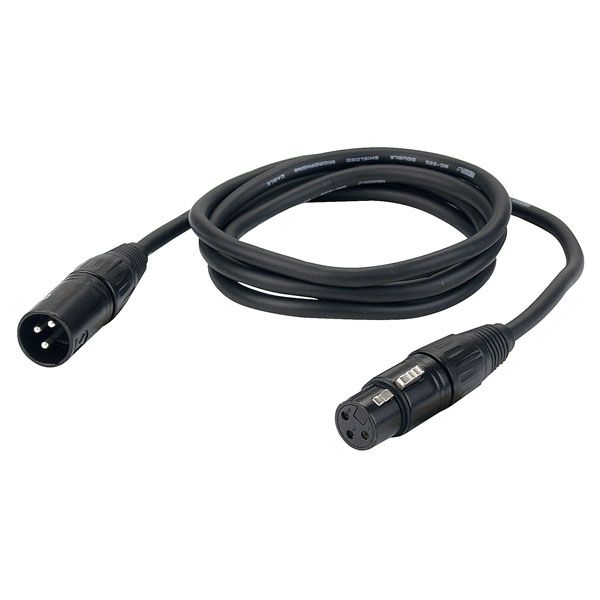DAP Audio Cable para Micrófono XLR Macho / Hembra 3 m RF:FL013 para Micrófono XLR Macho / Hembra 3m RF:FL01