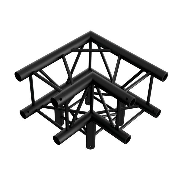 Showtec Corner 3-way 90 Esquina Cuadrada Negra 3 Direcciones FQ30012B Corner 3-way 90 FQ30012B