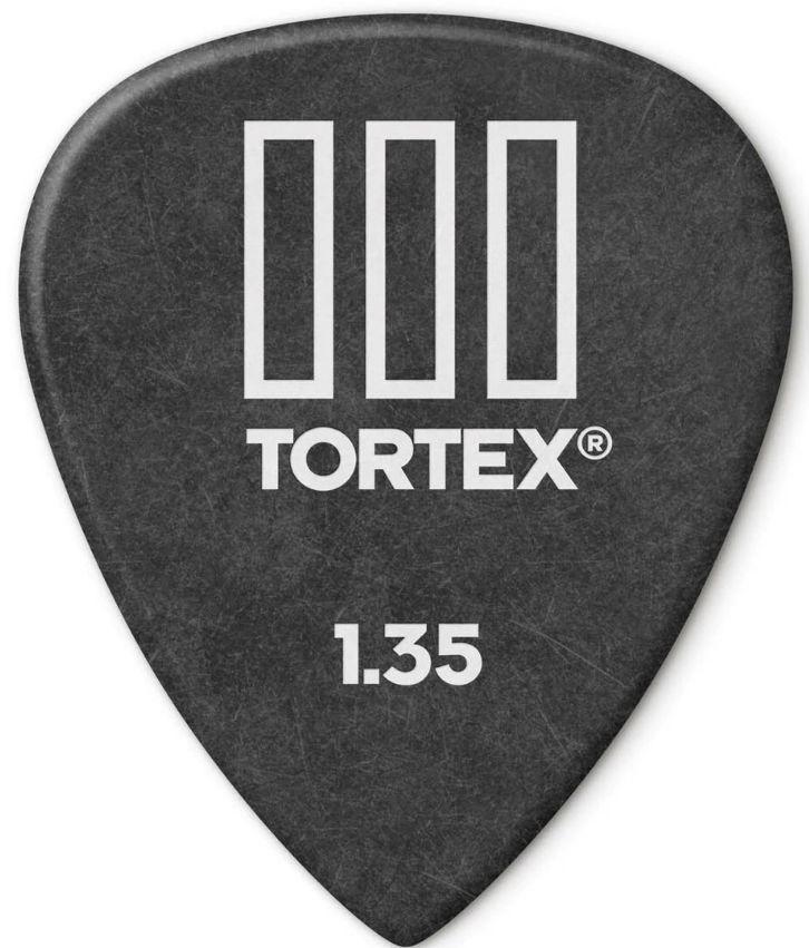 Dunlop Tortex TIII de 1,35 mm Pack 12 Un. 462P135
