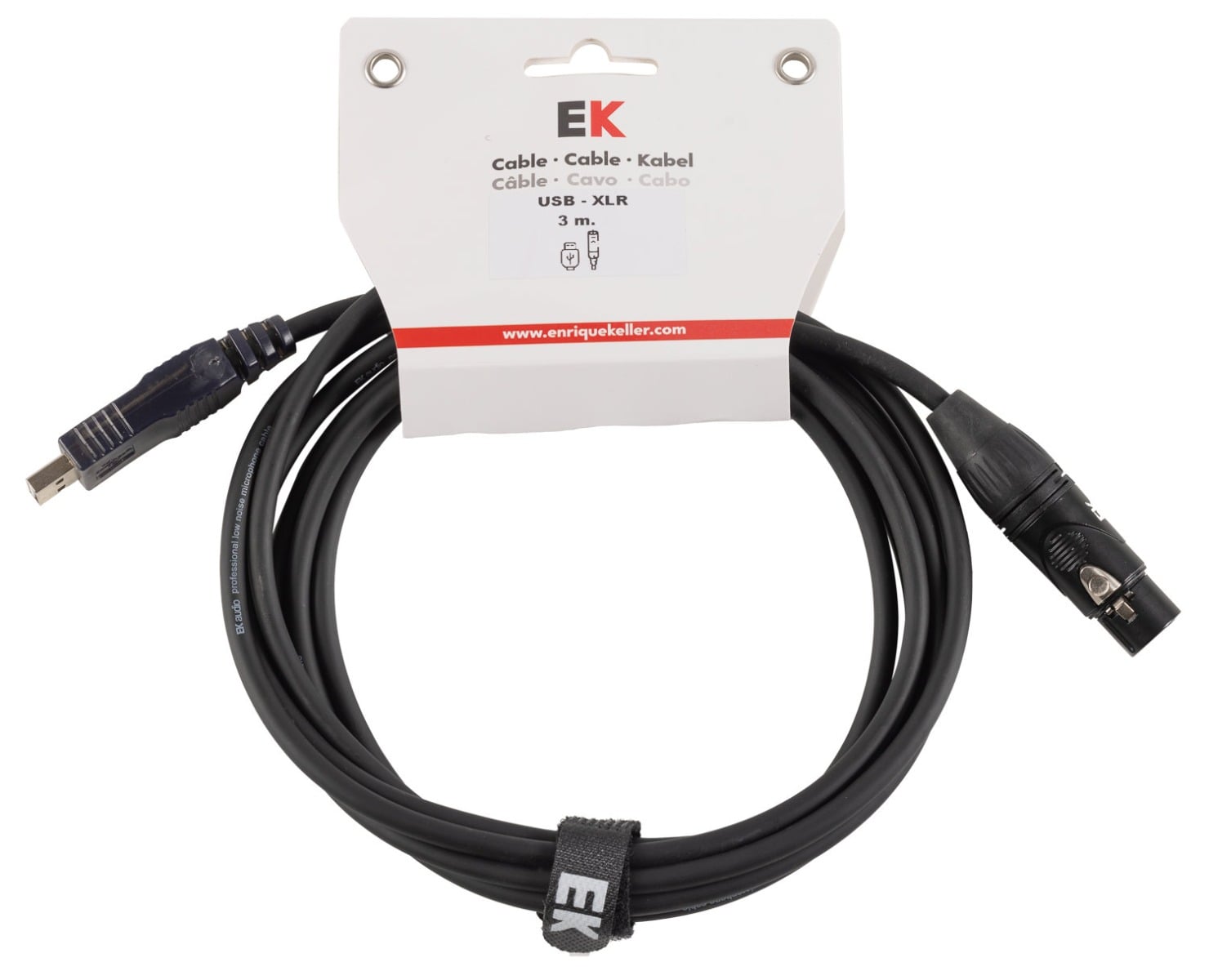 EK Audio Cable Usb/Xlr Hembra 3 M D004