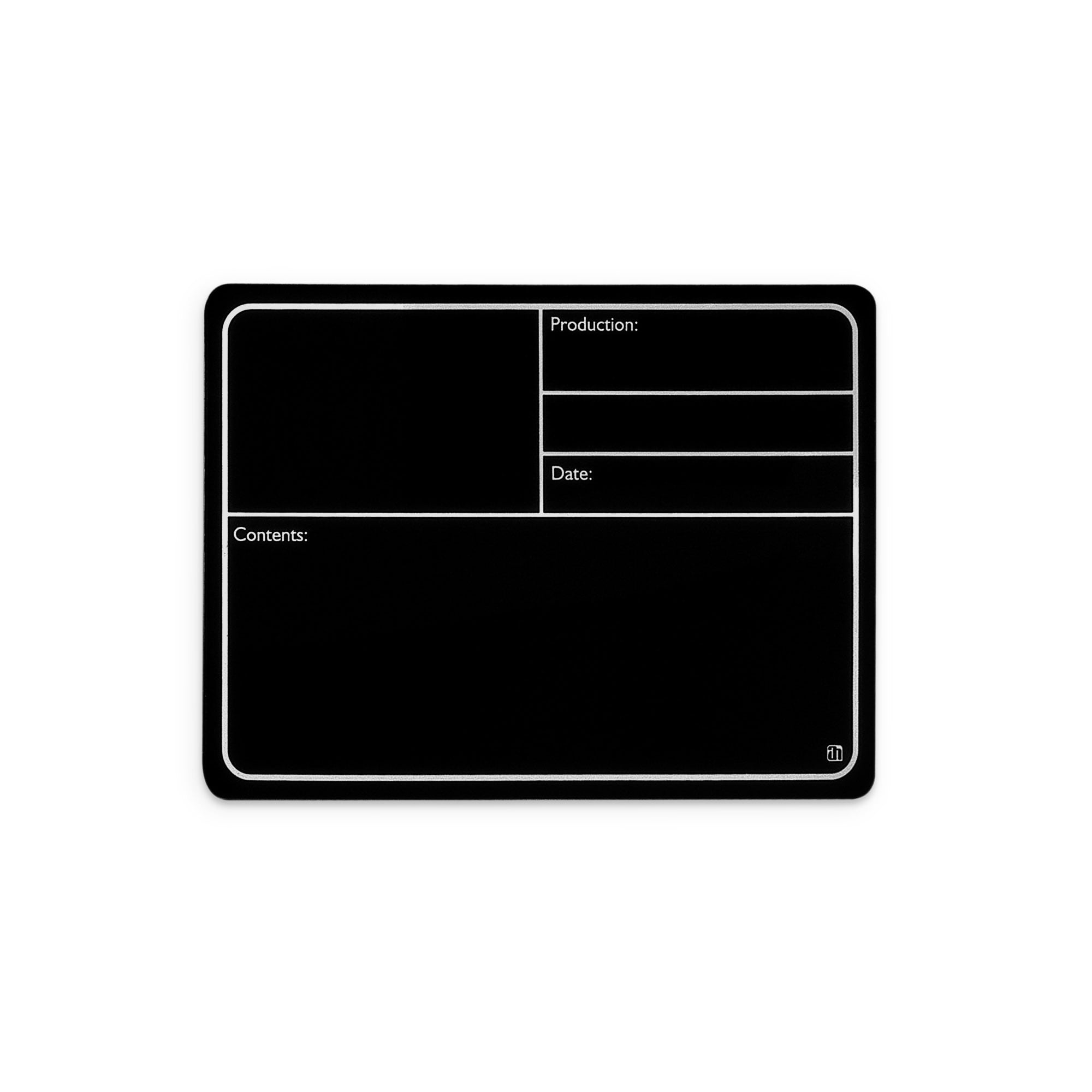 Adam Hall Etiqueta magnética de plástico 177 x127 mm, negro 88001 M BLACK