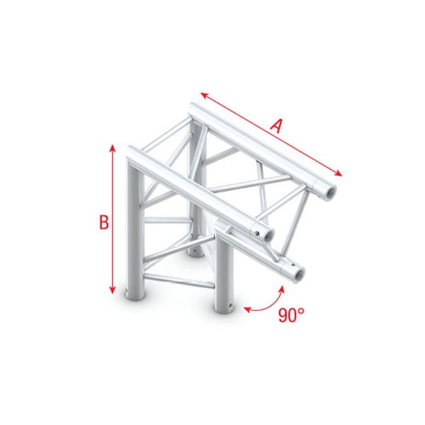 Showtec Corner 90 apex down Esquina Triangular para Truss PT3007 Corner 90° apex down PT3007