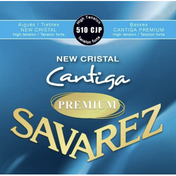 Savarez 510-cjp cantiga premium new cristal cuerdas guitarra clasica tensión fuerte