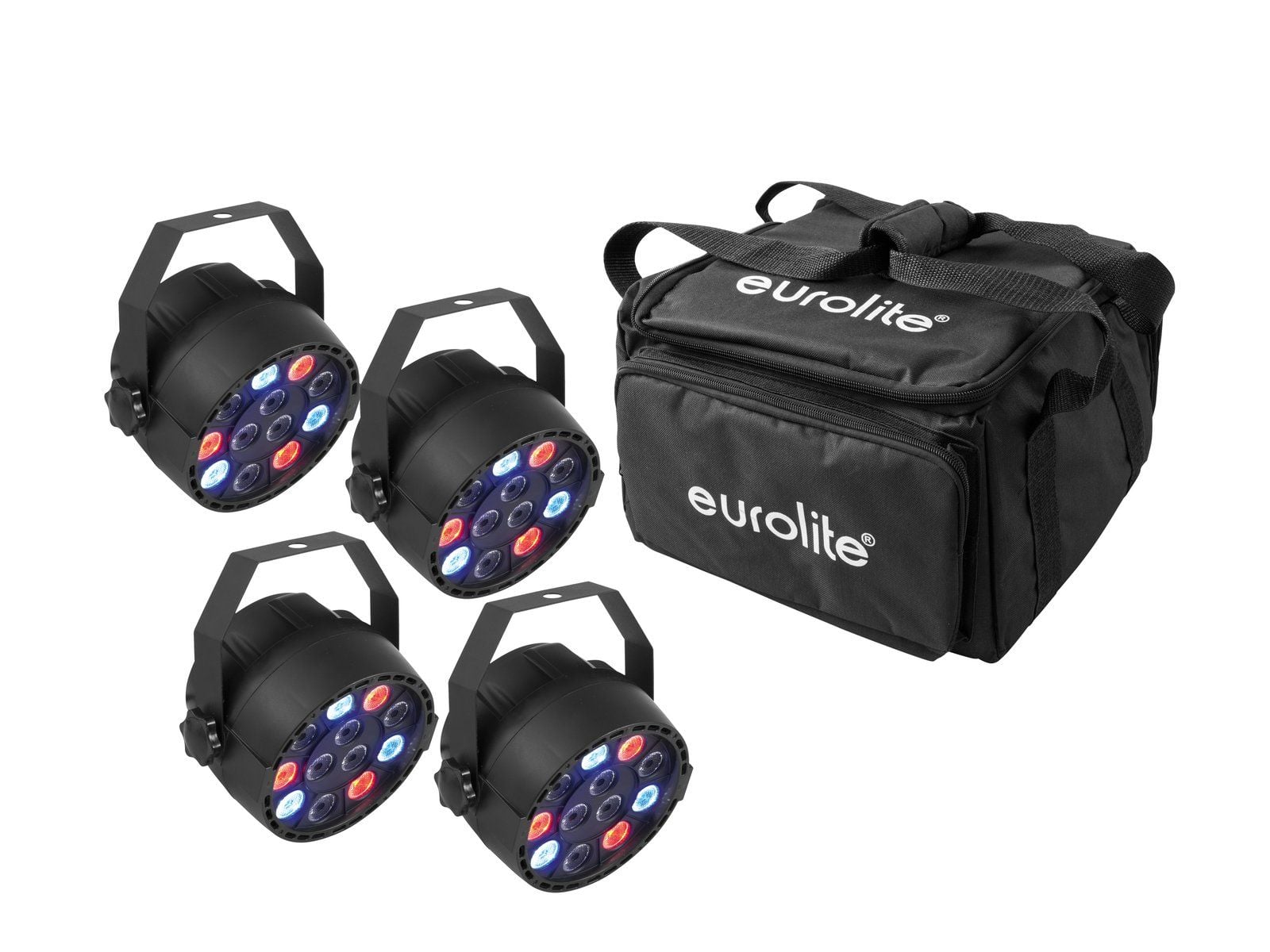Eurolite Set 4 x LED Party Spot + Soft-Bag Bolsa Set 4 x LED Party Spot + Soft-Bag Bolsa
