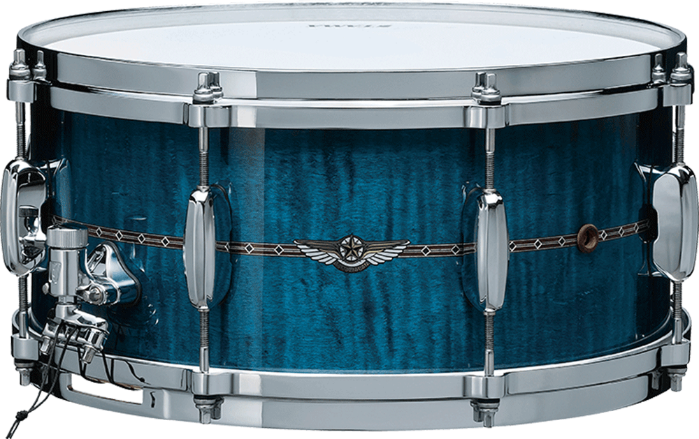 Tama Star Maple Ocean Blue Curly Maple Caja 14x5`5" TMS1455S-ROLC TMS1455S-ROLC