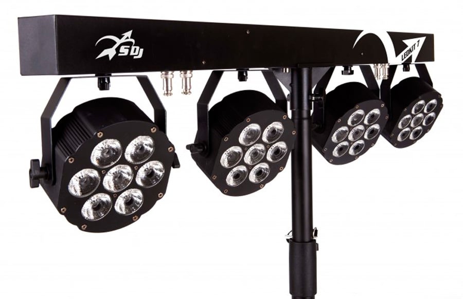 SDJ LEDKITHP7. Kit 4 Focos LED 10W RGBW/FC LEDKITHP7